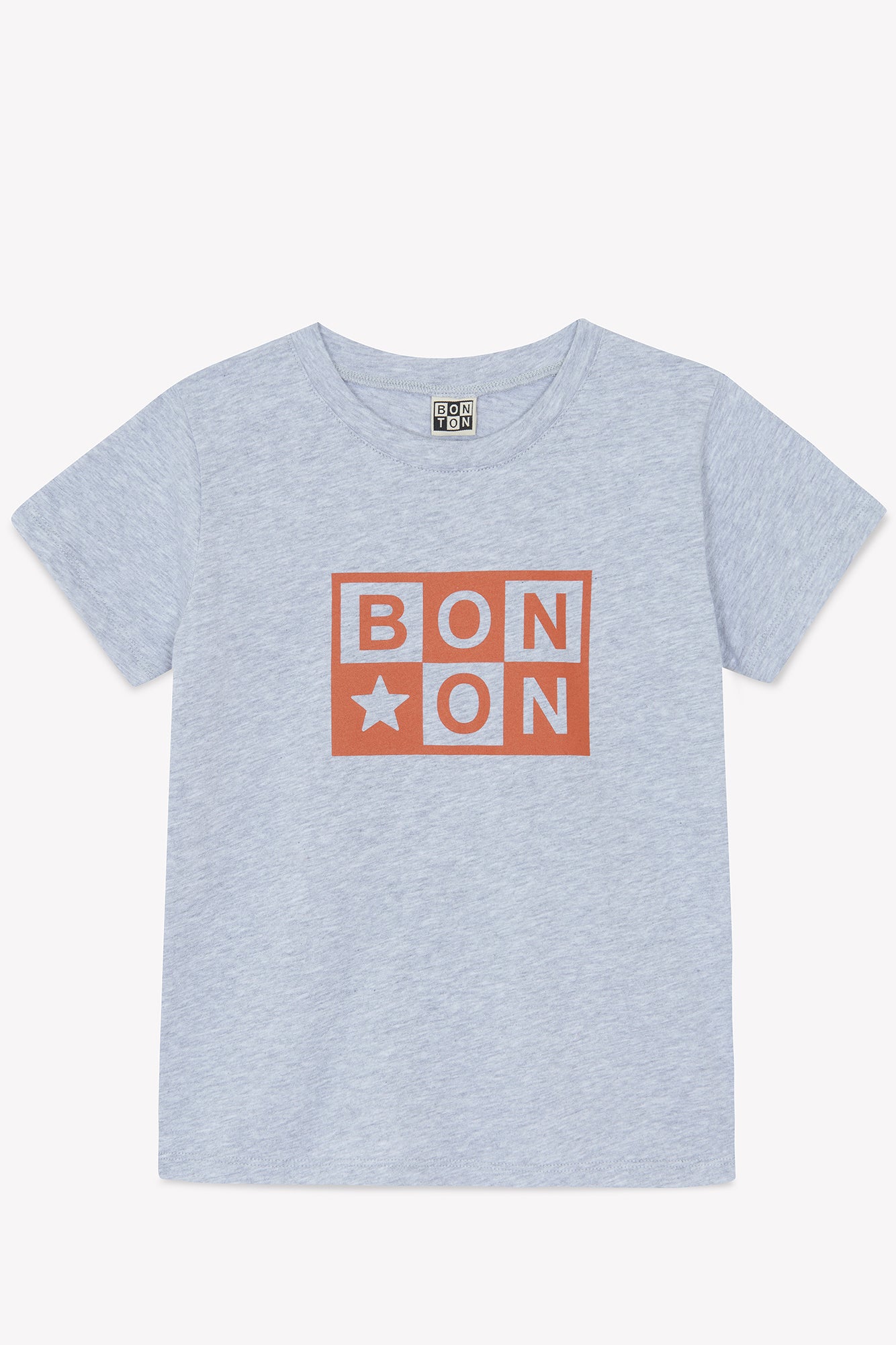 Tee-shirt - Tubo gris chiné logo bonton