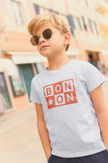 Tee-shirt - Tubo gris chiné logo bonton