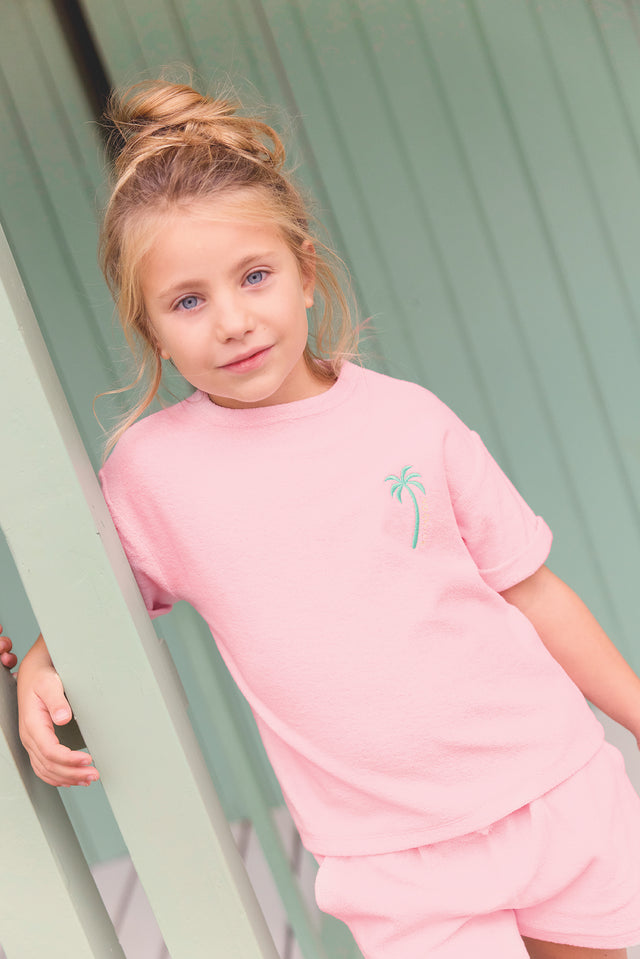 Tee-shirt - Livia rose bule en éponge - Image principale