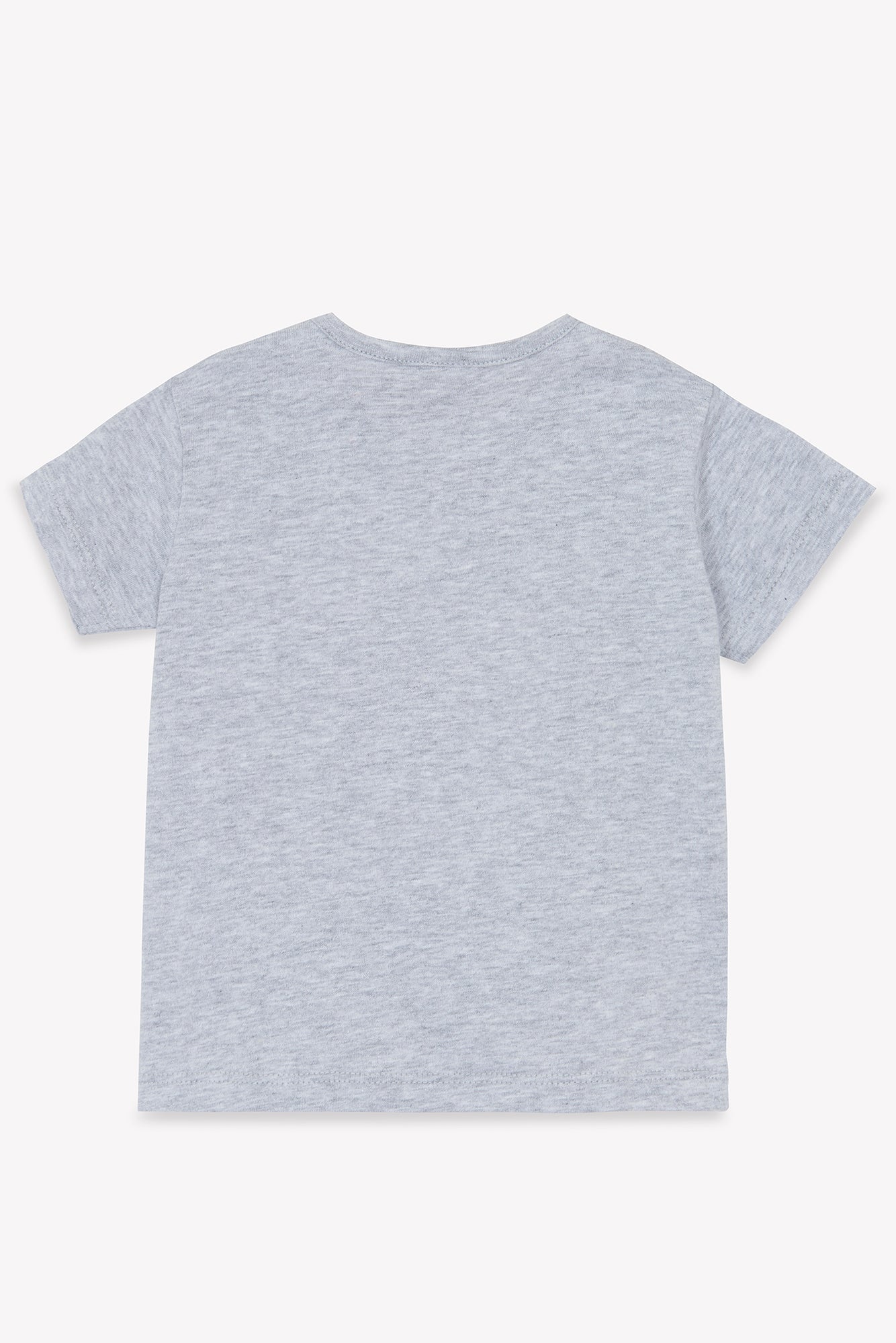 Tee-shirt - Tuba  gris chiné logo Bonton