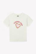 Tee-shirt - Tubo ecru bonton illustration "Amore Mio"