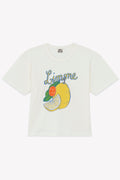 Tee-shirt - Livo écru Bonton illustration "Limone"