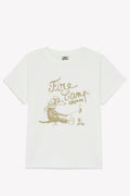 Tee-shirt - Tubo blanc hamac imprimé "Fire Camp"