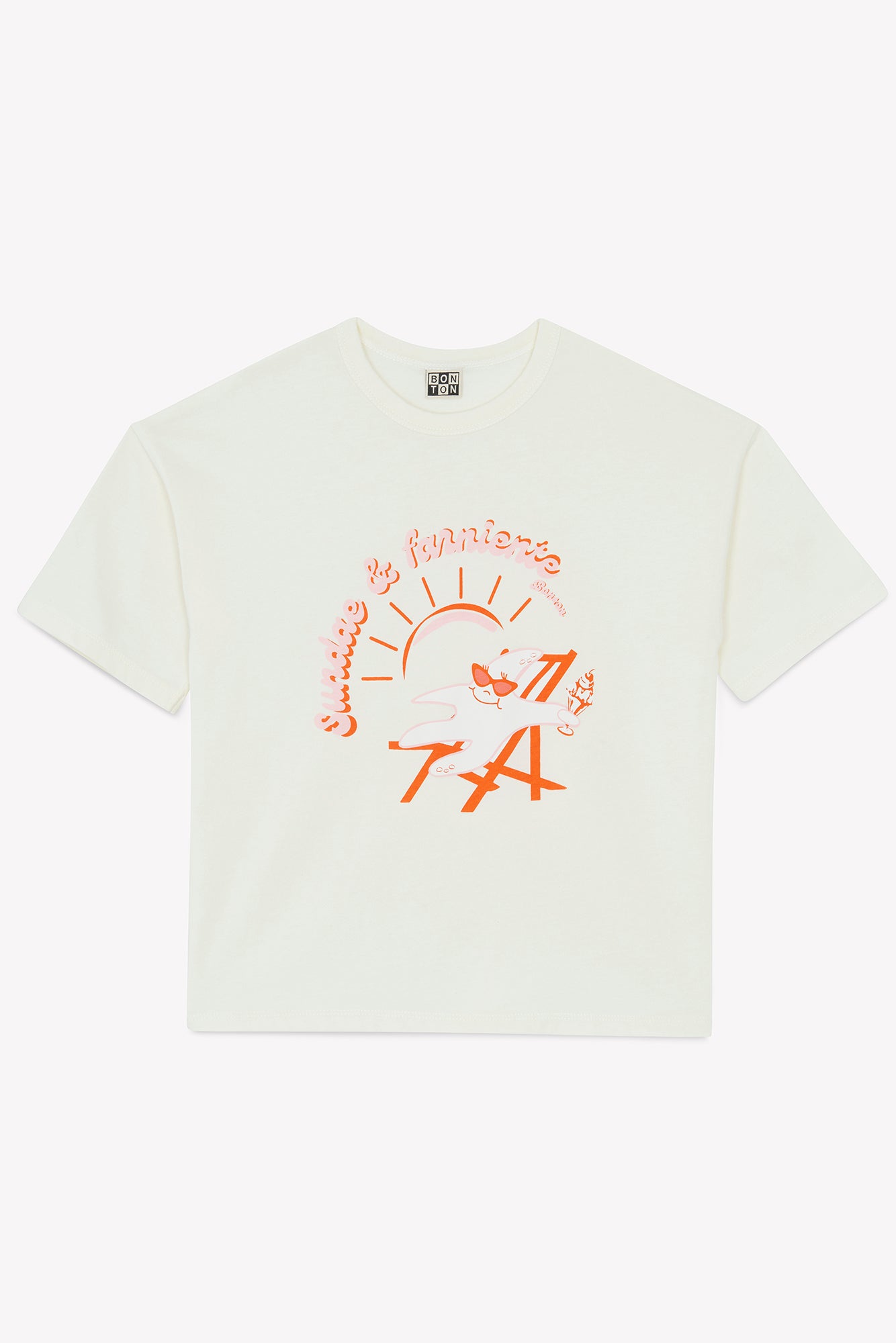 Tee-shirt - Livo écru Bonton illustration "Starfish"