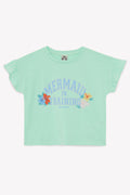 T-shirt - Lolita mint with water Illustration "Mermaid"