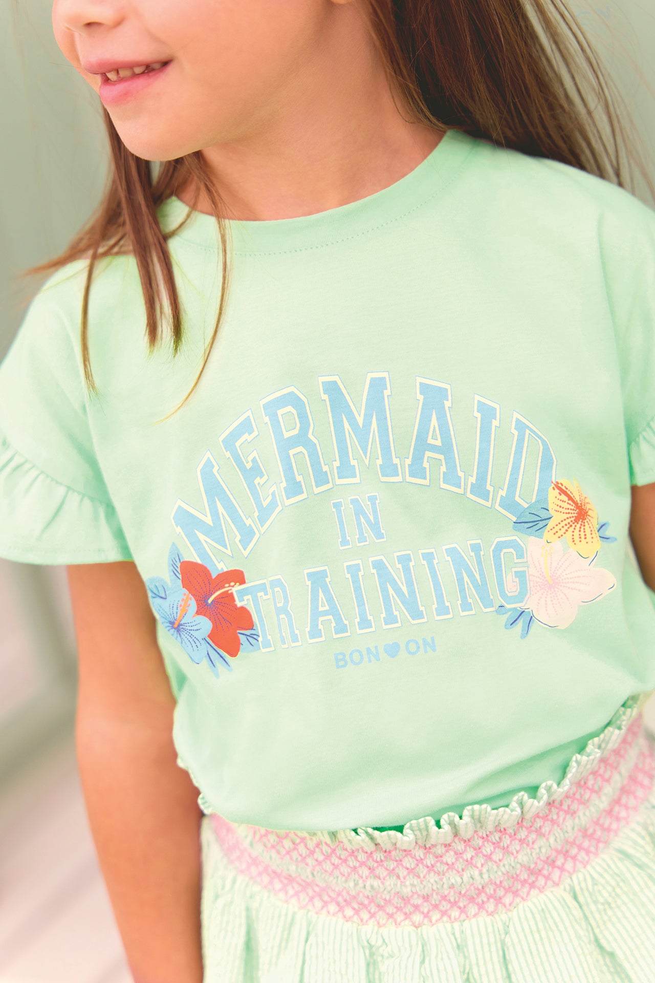 T-shirt - Lolita mint with water Illustration "Mermaid"