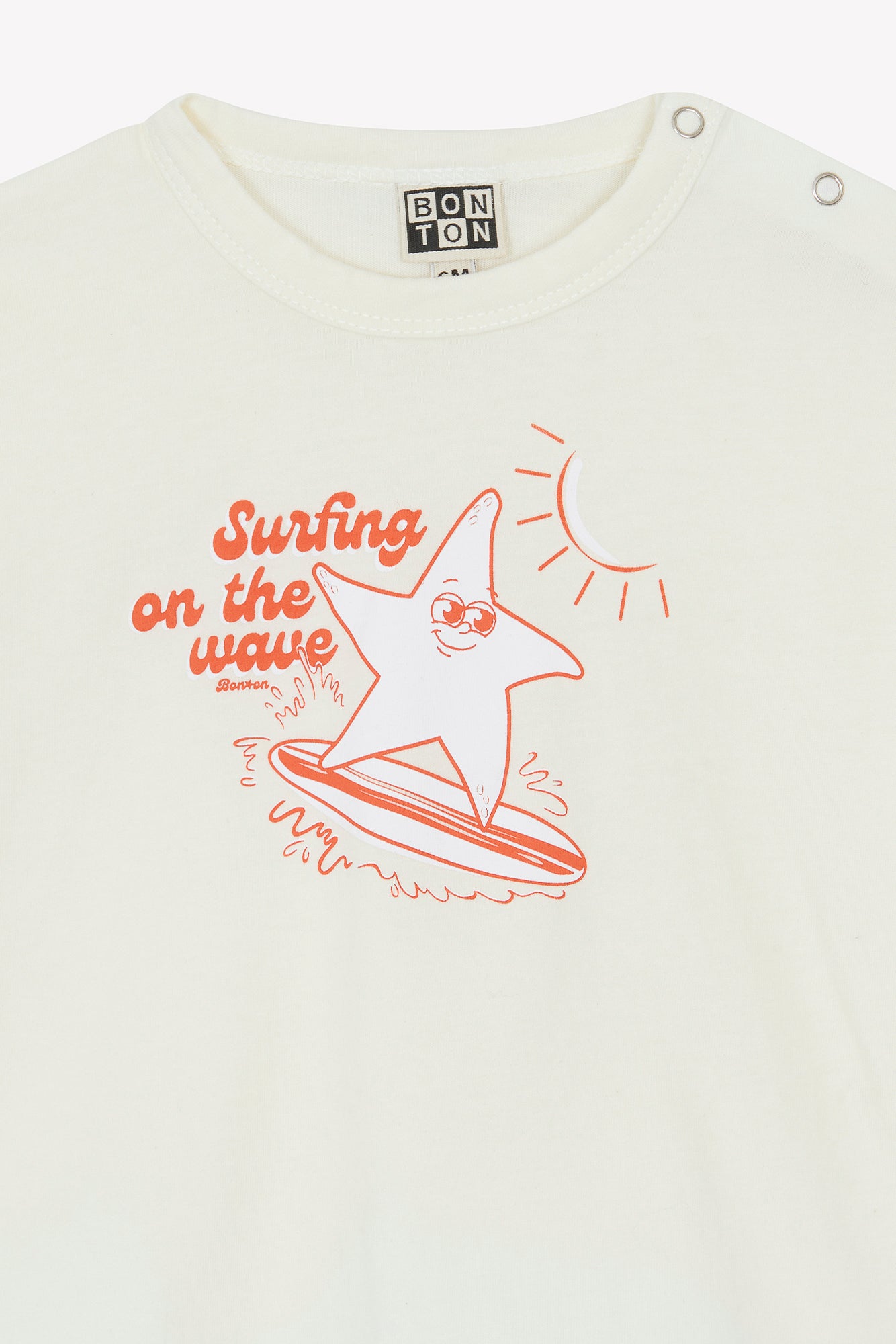 Tee-shirt - Livio  surfing écru bonton