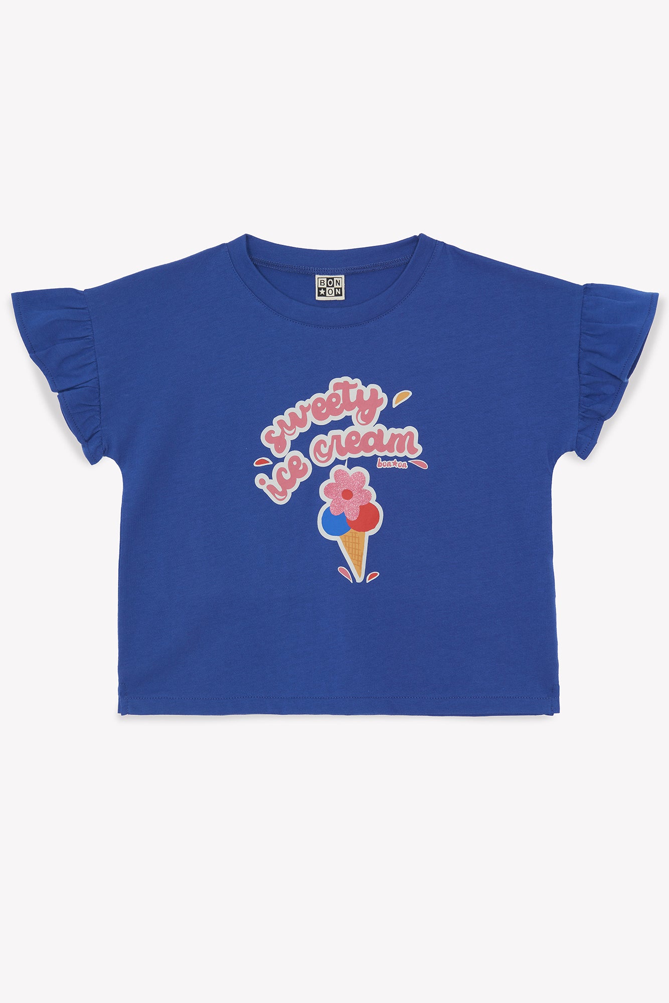 Tee-shirt - Lolita bleu fou illustration "Icecream"