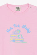 Tee-shirt - Tuba ice baby rose bule