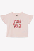 Tee-shirt - Lolita rose parfait illustration "Pizza Dolci"