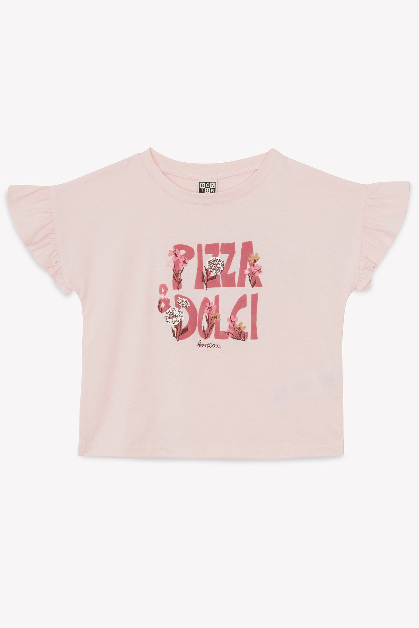 Tee-shirt - Lolita rose parfait illustration "Pizza Dolci"