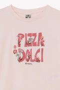 Tee-shirt - Lolita rose parfait illustration "Pizza Dolci"