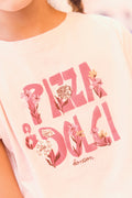 Tee-shirt - Lolita rose parfait illustration "Pizza Dolci"