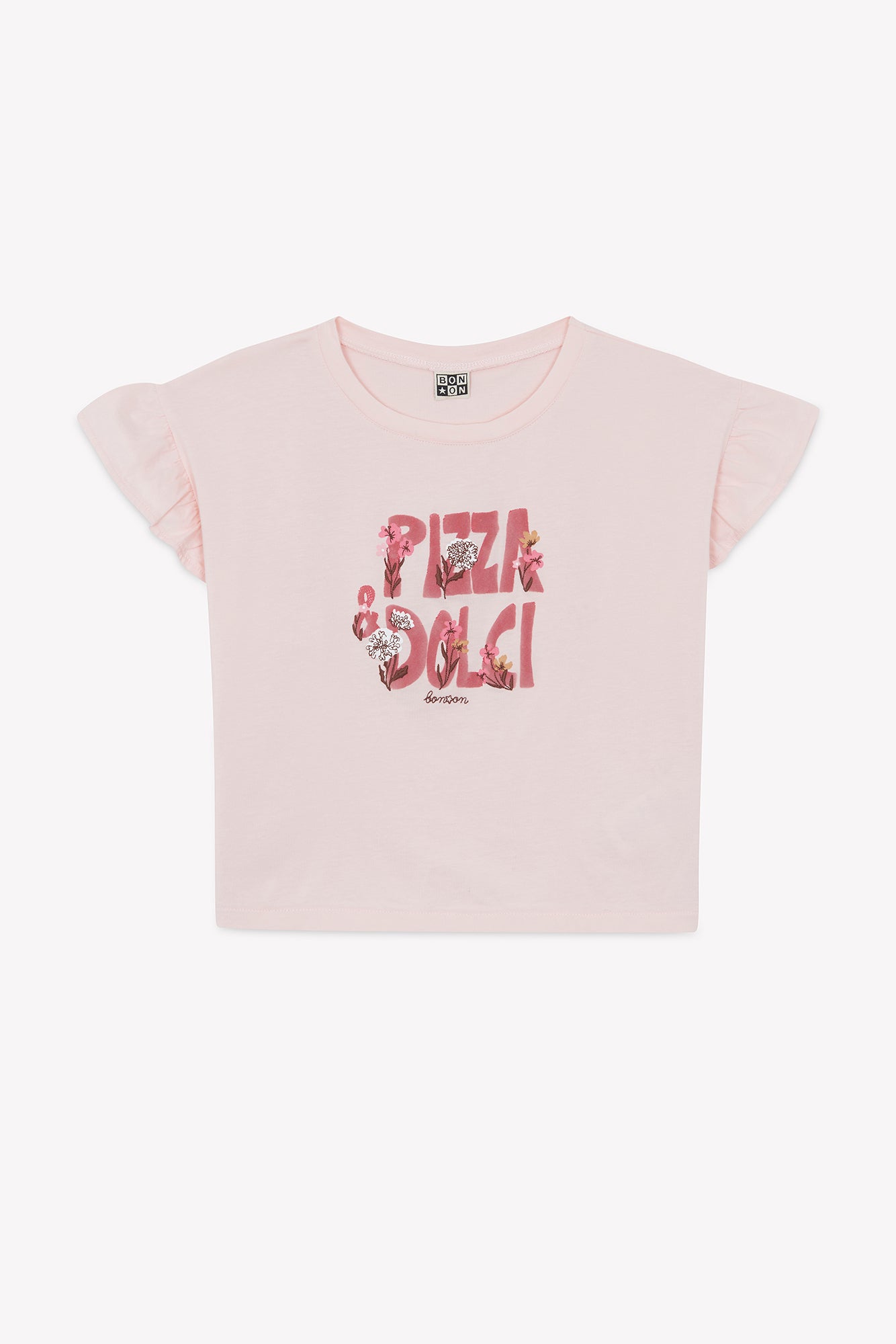 T-shirt - Lolita Pink Perfect Illustration "Pizza Dolci"