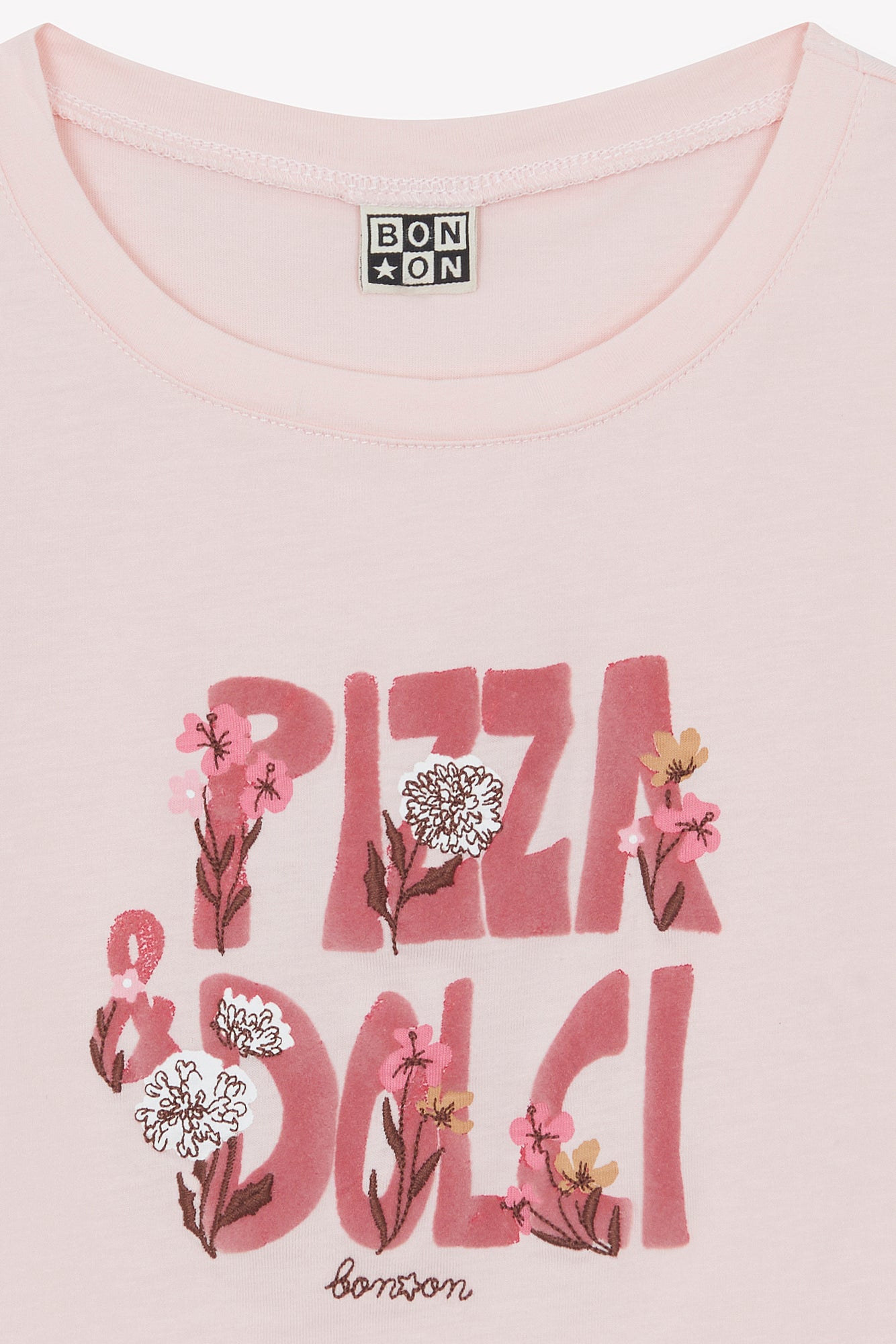 T-shirt - Lolita Pink Perfect Illustration "Pizza Dolci"