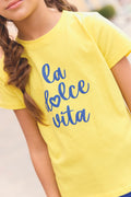 T-shirt - Lemon Tubo Illustration "La Dolce Vita"