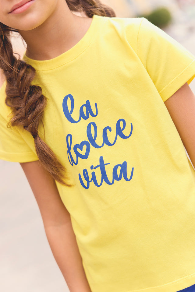 T-shirt - Lemon Tubo Illustration "La Dolce Vita" - Image alternative