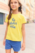 Tee-shirt - Tubo citron illustration "La Dolce Vita"