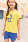 T-shirt - Lemon Tubo Illustration "La Dolce Vita"