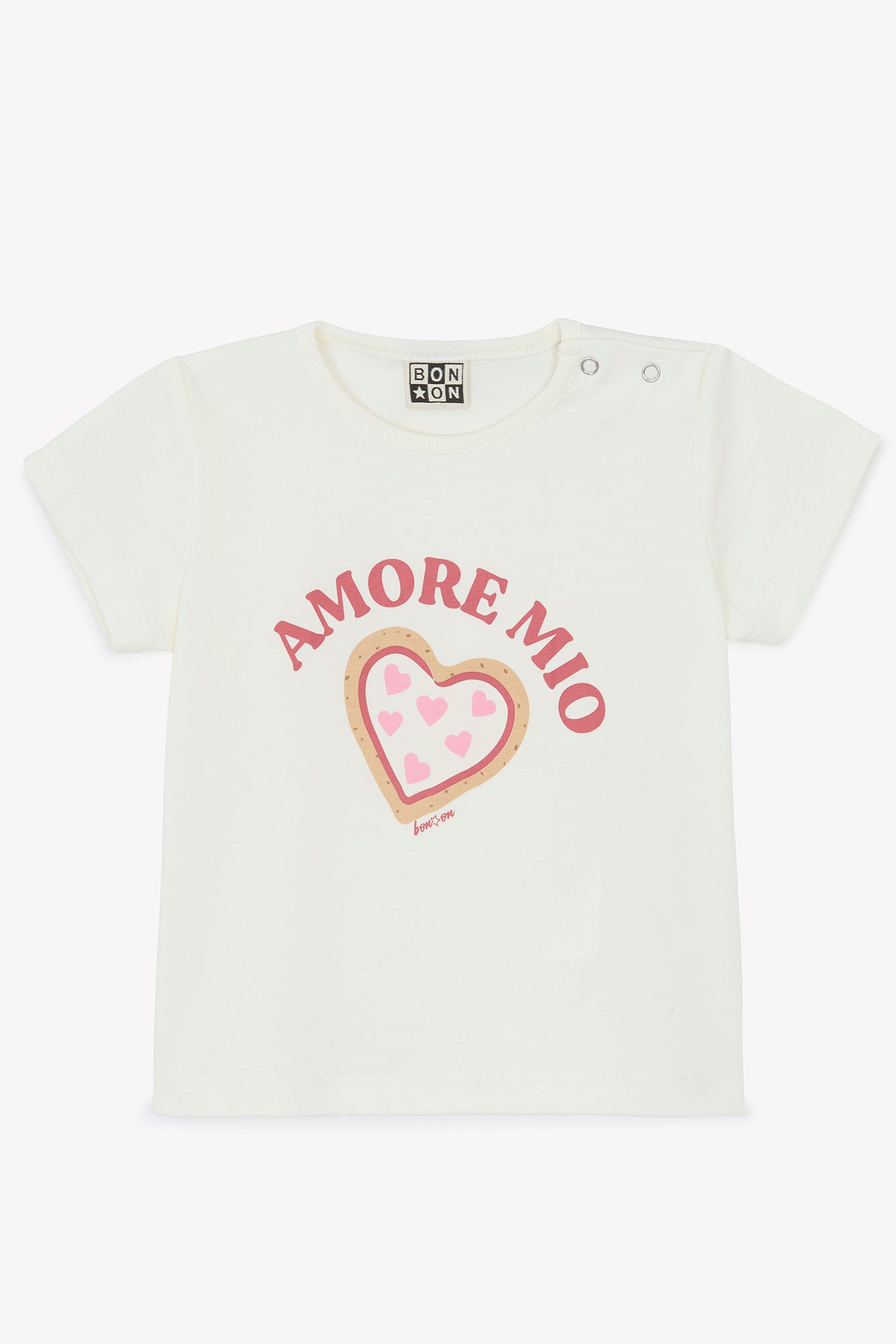 T-shirt - Tuba Amore Mio Écru Bonton