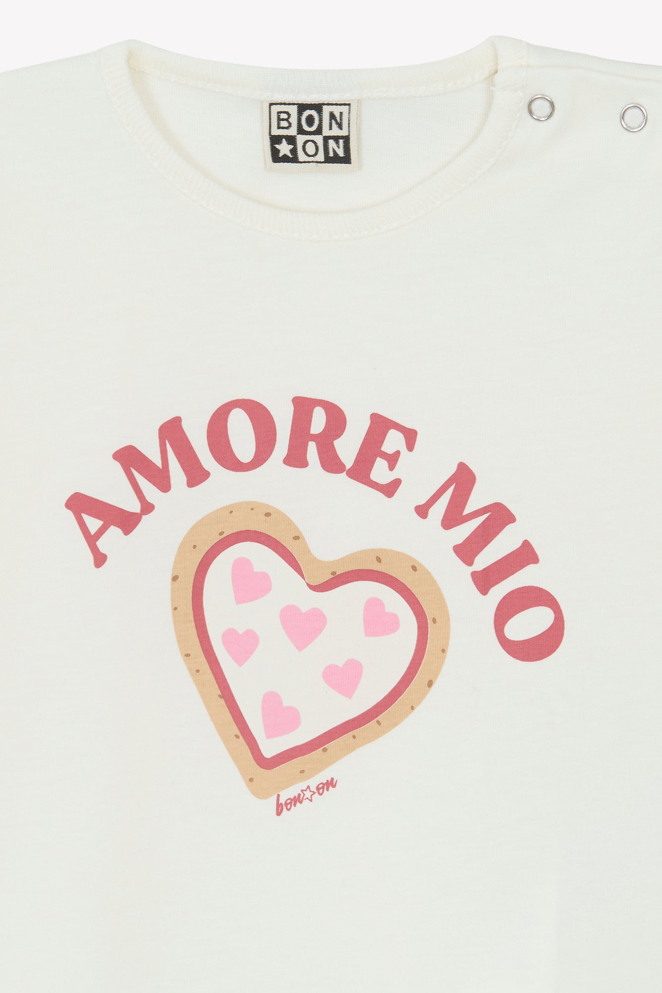 T-shirt - Tuba Amore Mio Écru Bonton