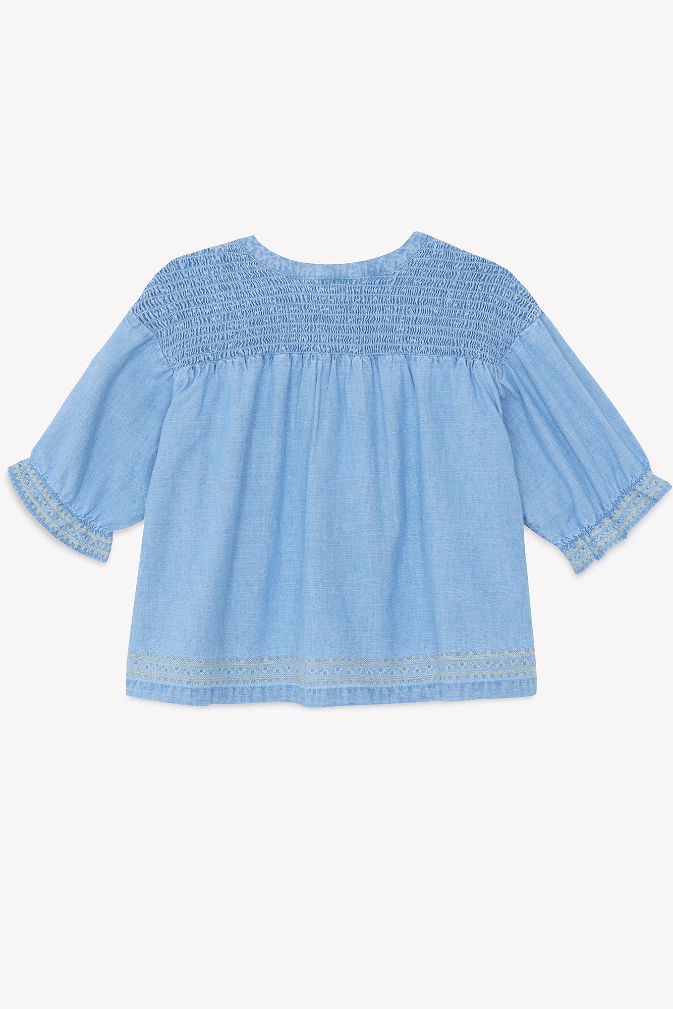 Blouse - Léana chambray clair