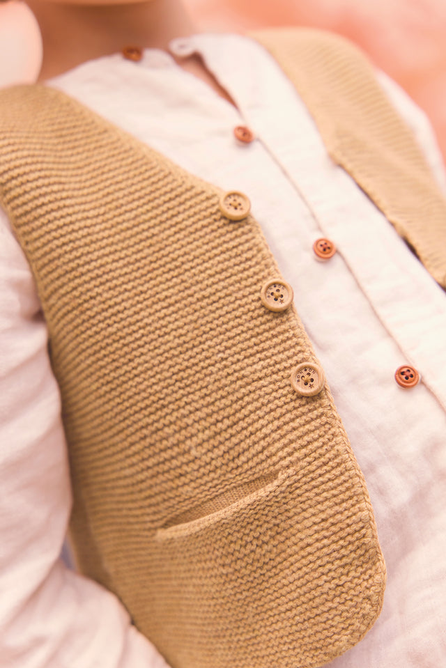 Cardigan - Leon Beige nap - Image principale