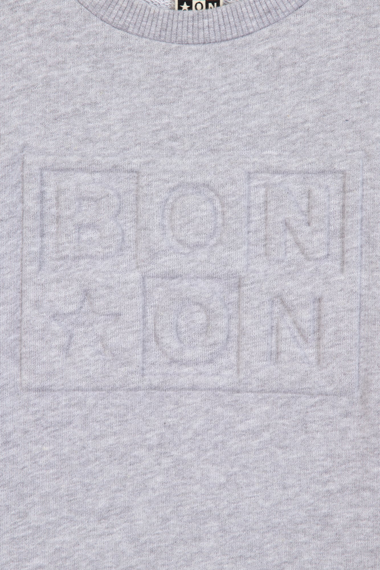 Sweatshirt - smile Grey Bonton logo