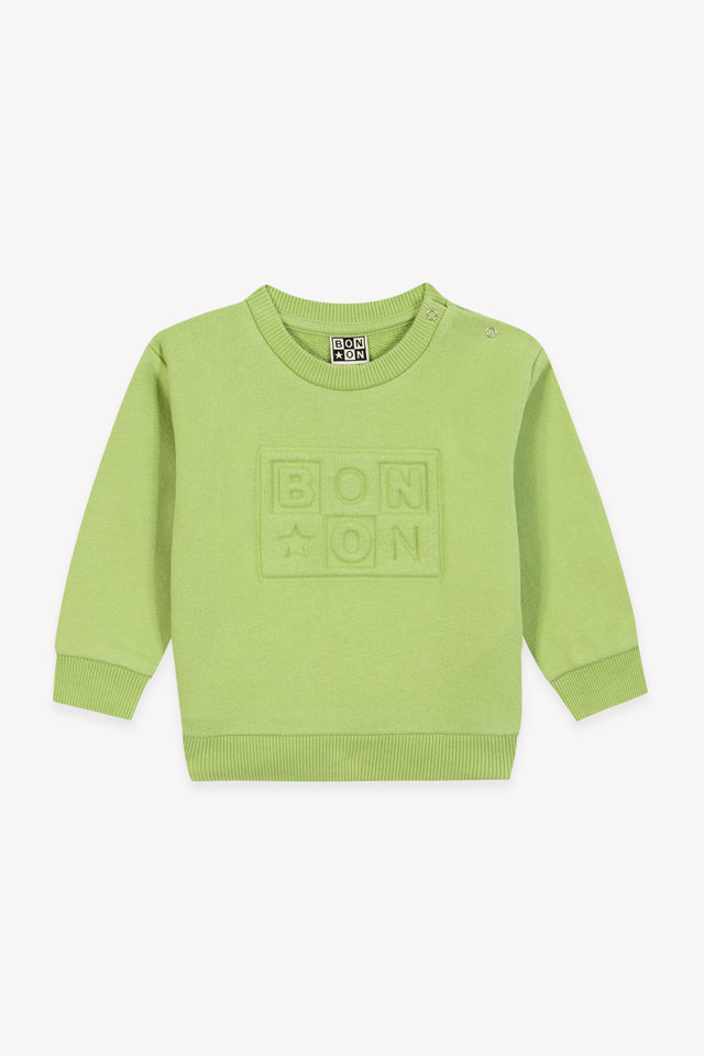 Sweat - Smily logo Bonton vert bye bye - Image alternative