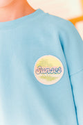 Sweat - Lame blue fish "sunset"