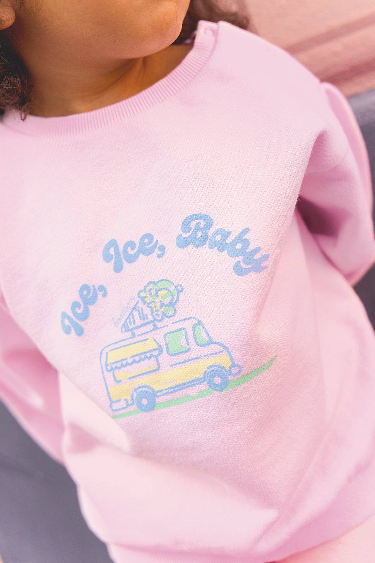 Sweatshirt - Lys Ice Baby Pink bule