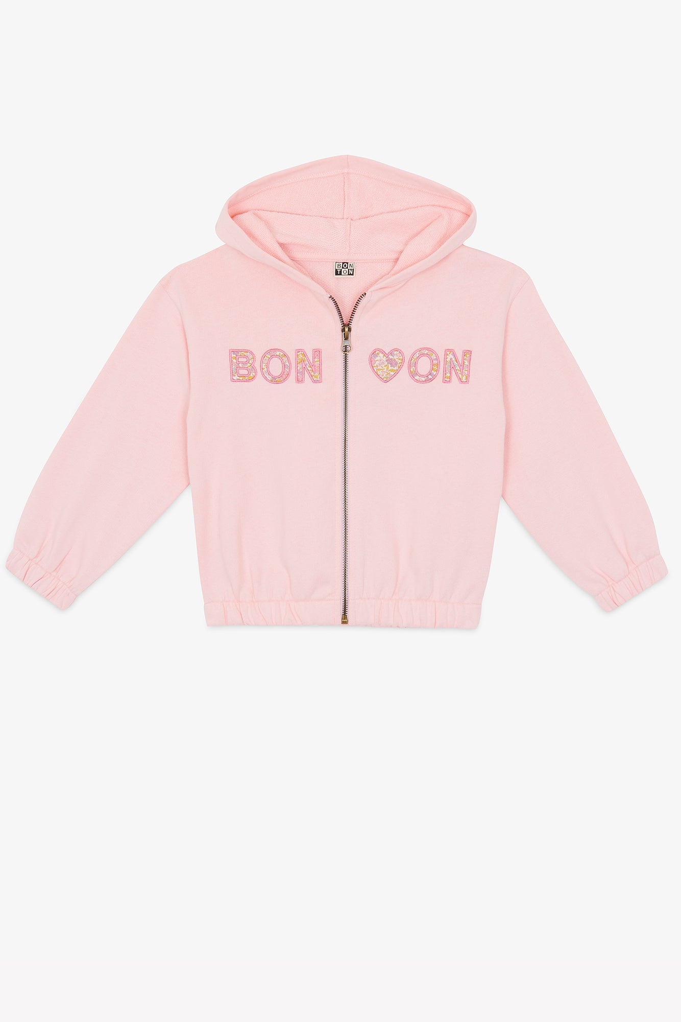 Sweat - Hoodie lisbonne rose gelato zippé