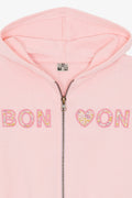 Sweat - Hoodie lisbonne rose gelato zippé