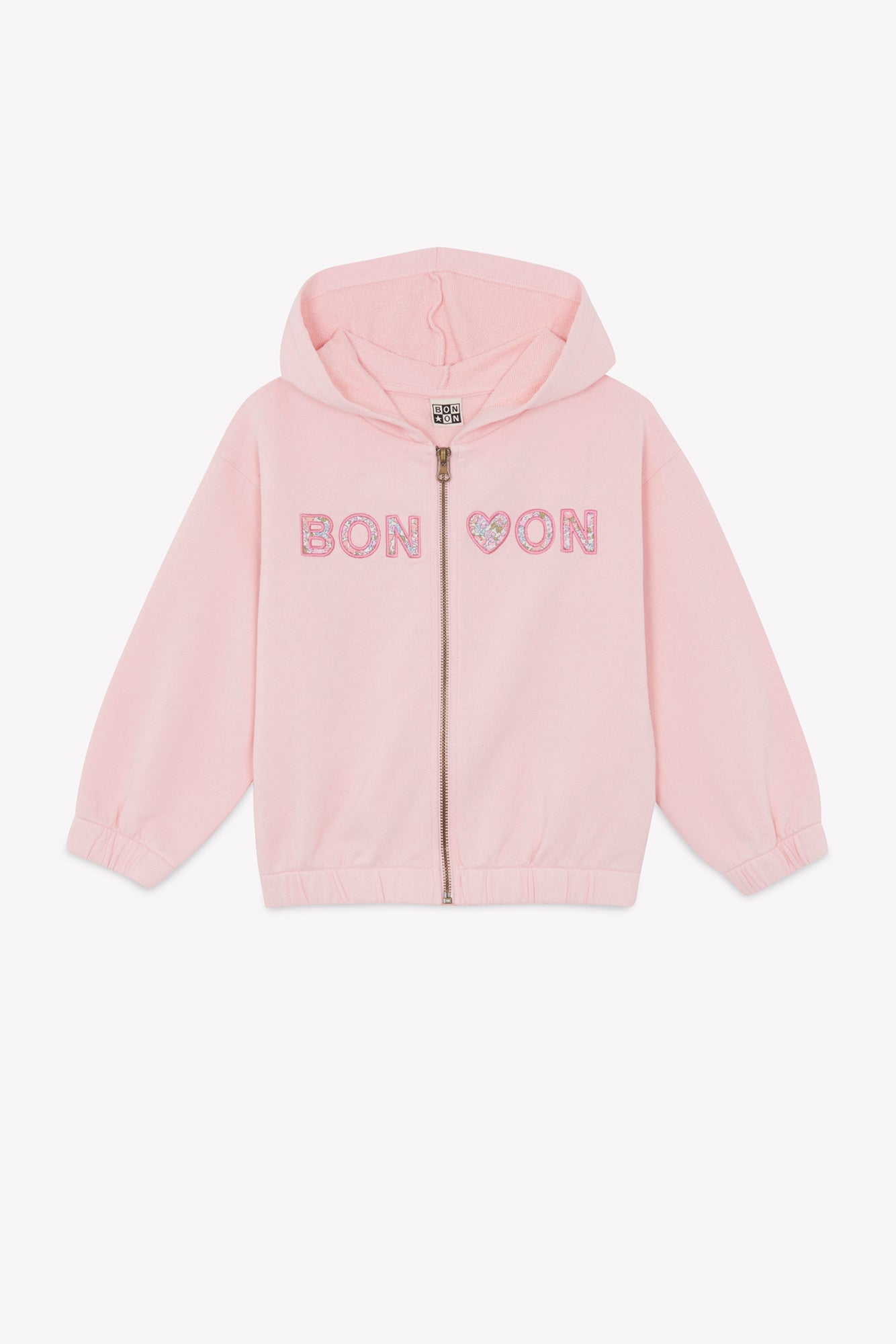 Sweat - Hoodie lisbonne rose gelato zippé