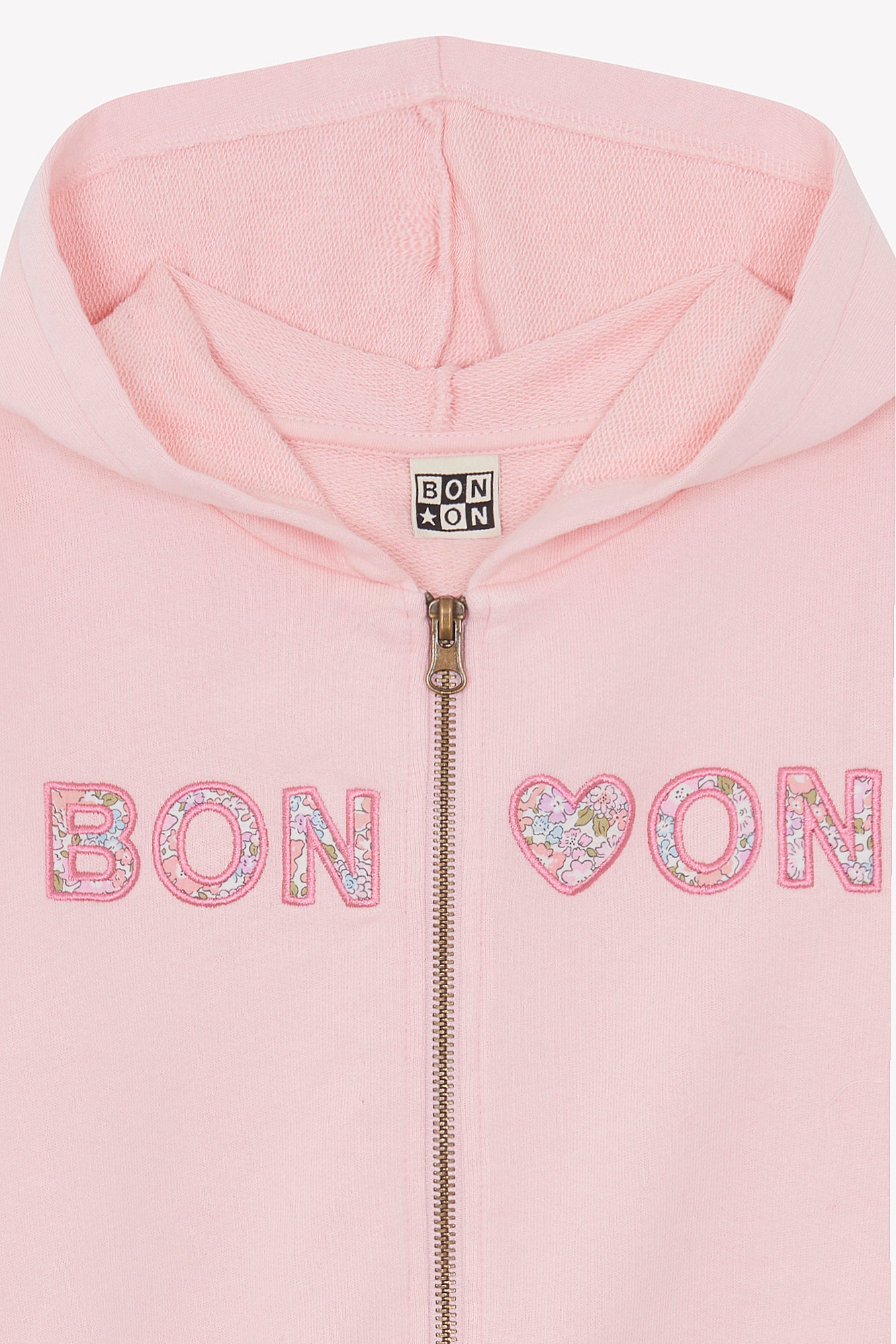 Sweat - Hoodie lisbonne rose gelato zippé