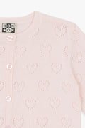 Cardigan - Lilet ajouré rose parfait