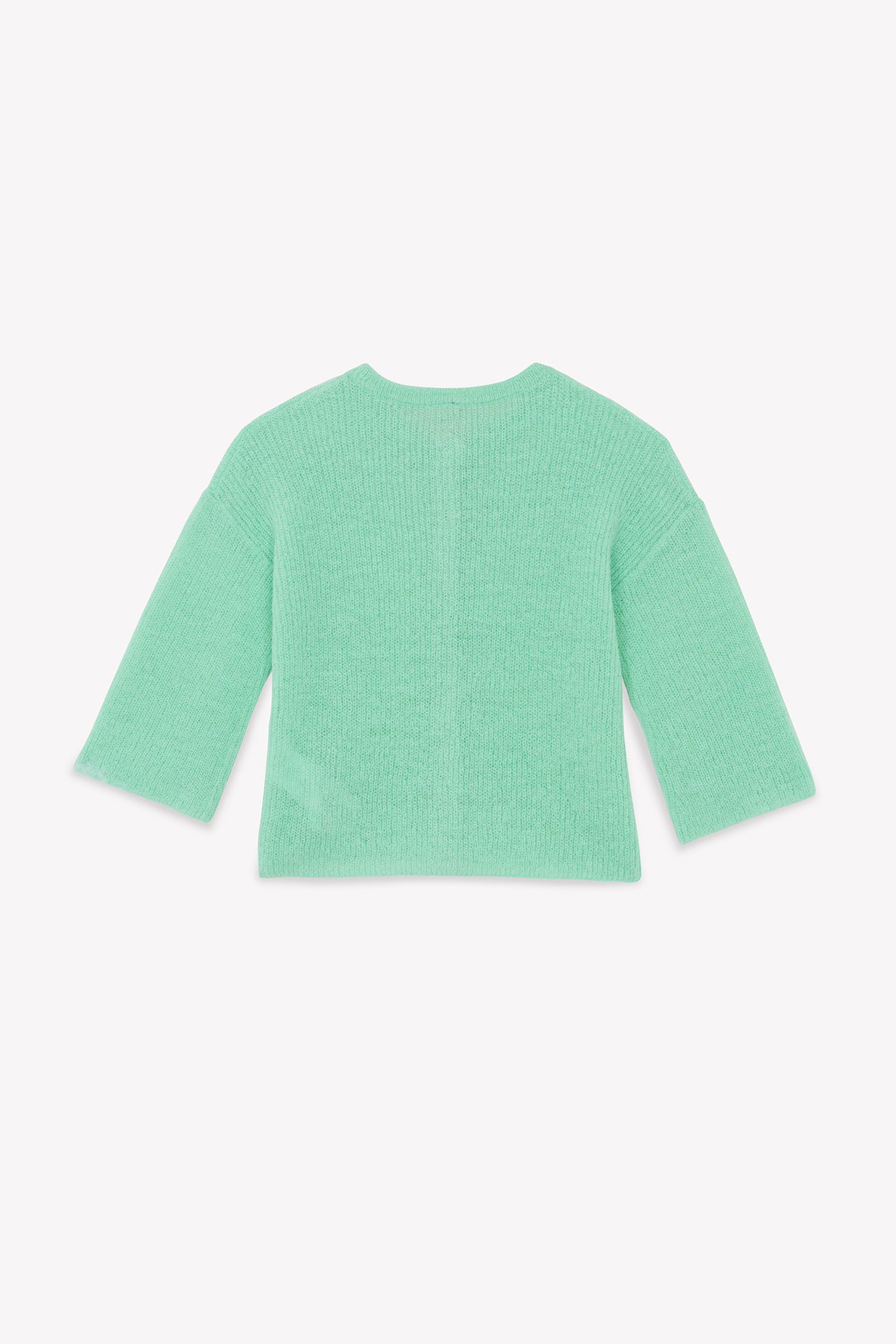 Cardigan - Lizbeth mint with water in Knitwearsideline