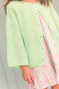 Cardigan - Lizbeth mint with water in Knitwearsideline