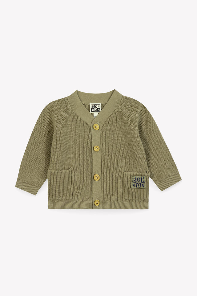 Cardigan - Lorenzo khaki kayak - Image principale