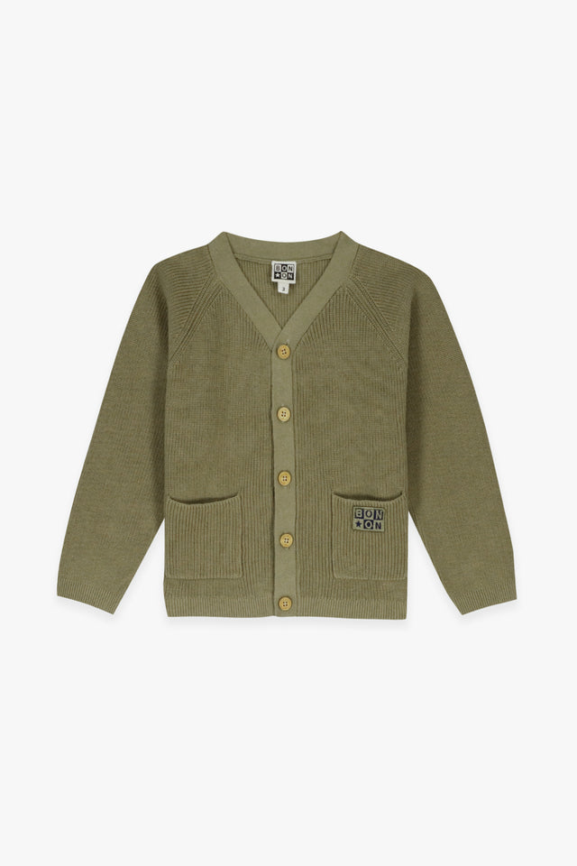 Cardigan - Lorenzo khaki kayak - Image principale