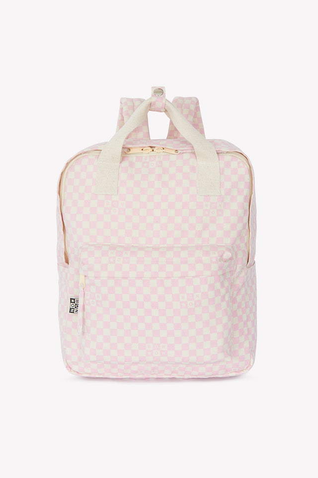 Sac à dos - Damier moyen modèle rose clair - Image principale