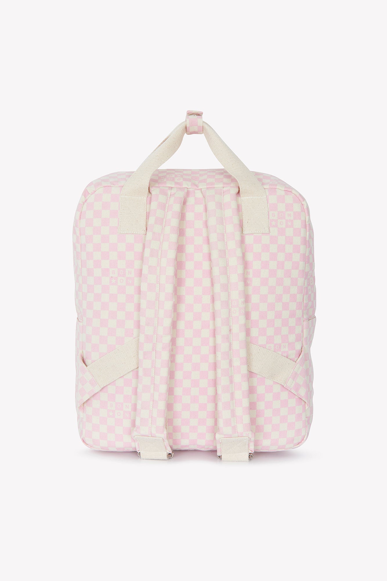 Sac à dos - Damier moyen modèle rose clair