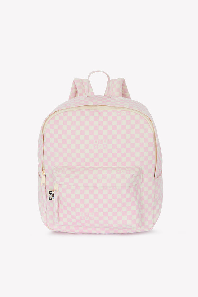 Sac à dos - Damier petit modèle rose clair - Image principale