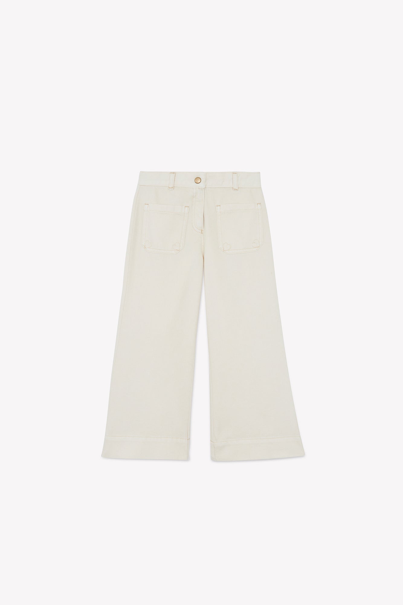 Trousers - Lakikho ecru bonton