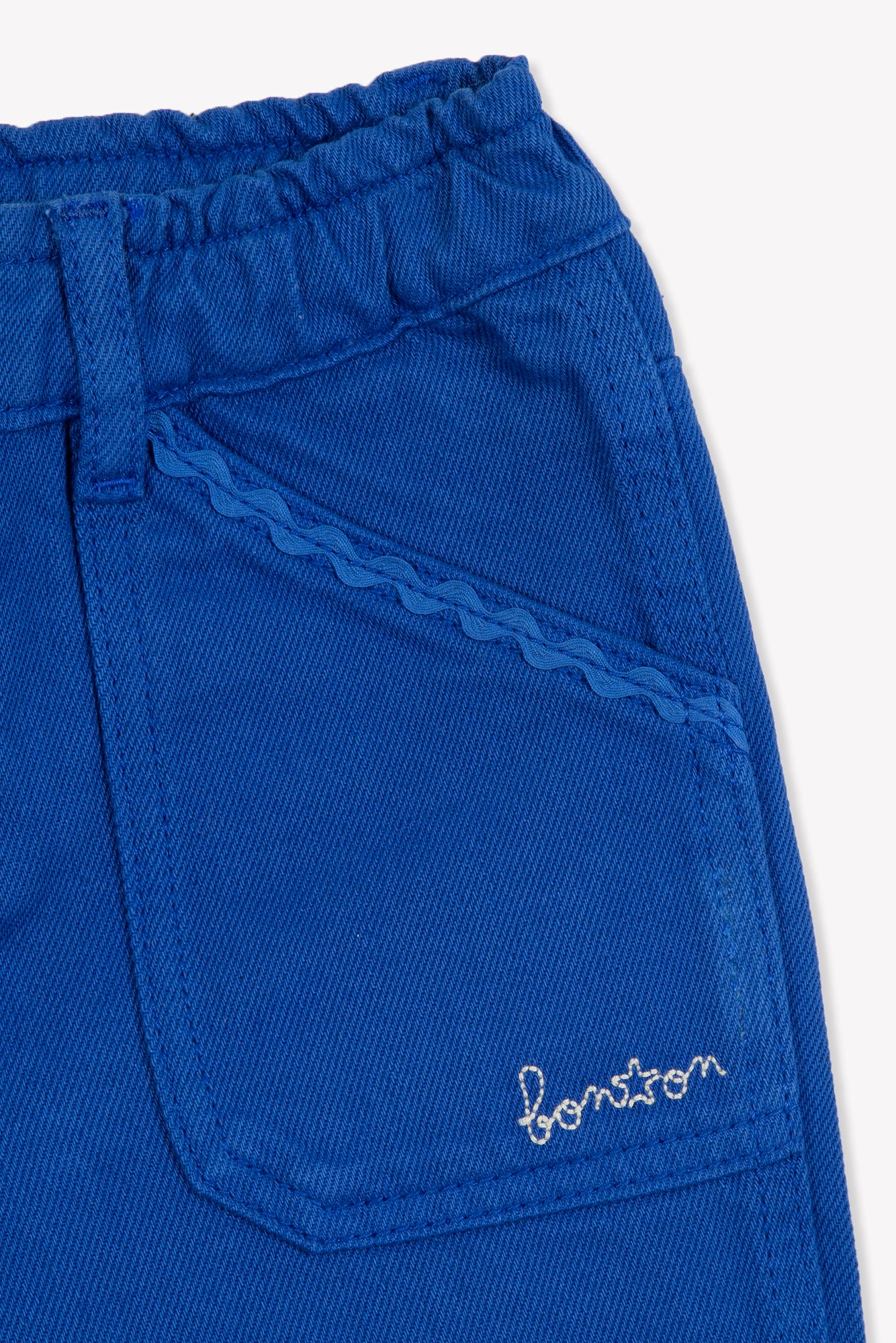 Pantalon - Lino bleu fou