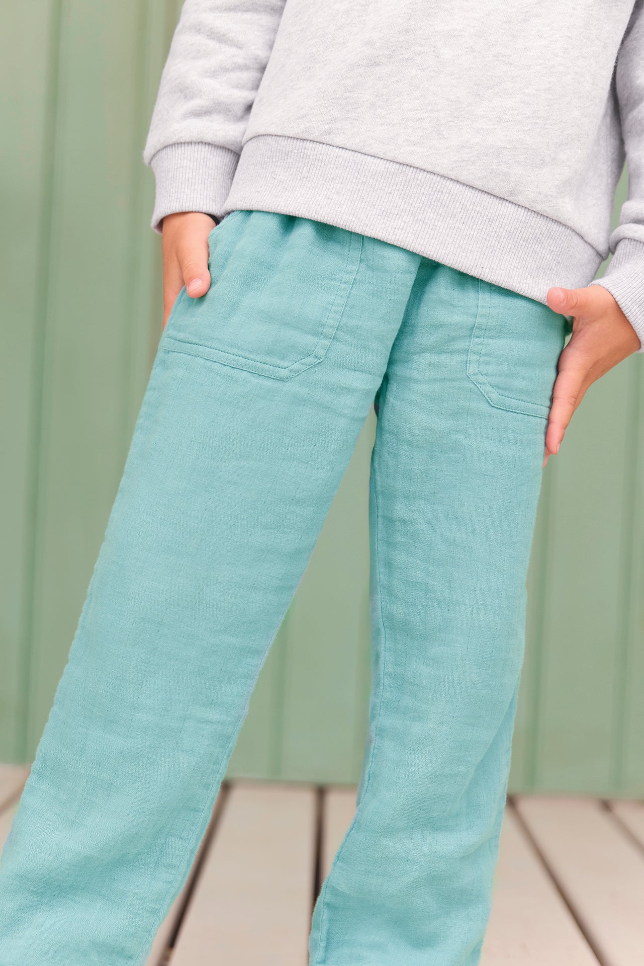 Trousers - Batcha Blue Fish