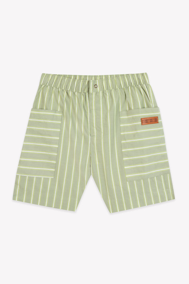 Short - Laught Khaki KAYAK stripes - Image principale