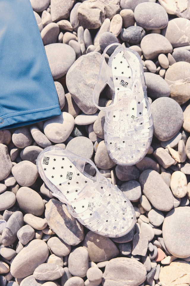 Sandales -  Méduse argent pailleté - Image alternative