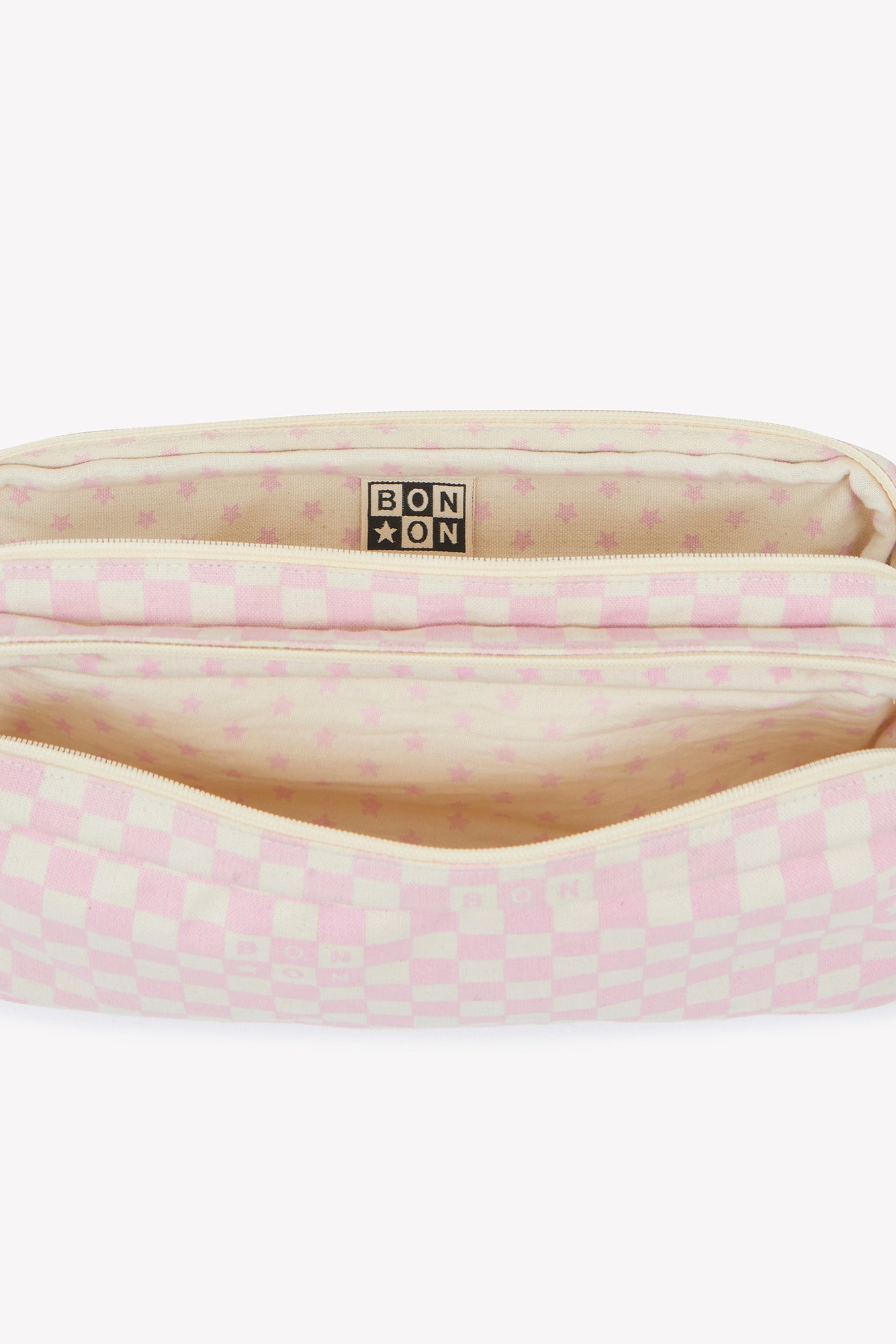 Trousse - Damier rose clair