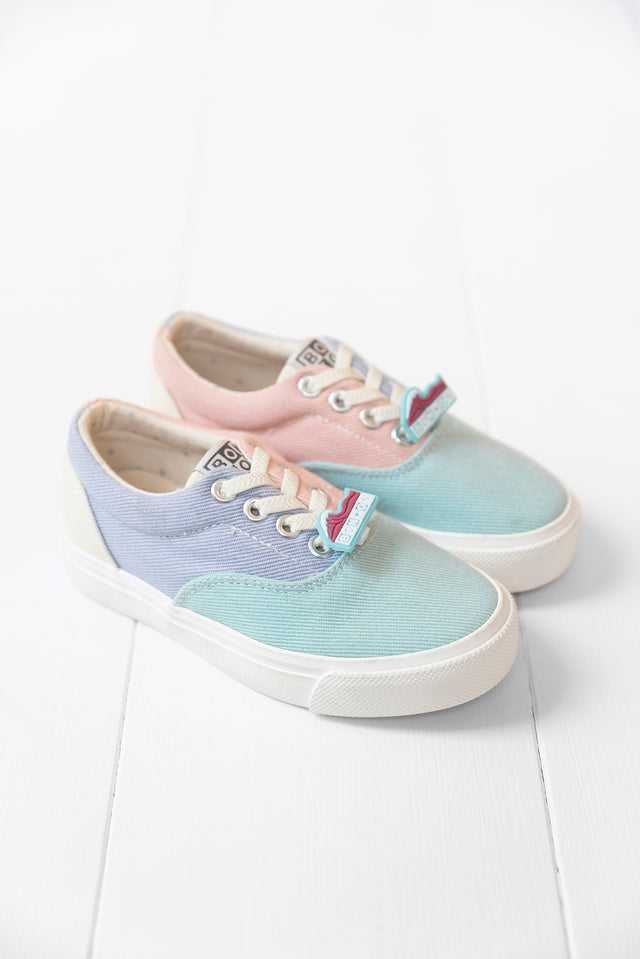 Baskets - Skate Elast rose blanchi - Image principale